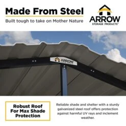 Arrow Carport, 12 Ft. X 82 Ft. X 7 Ft. Eggshell 18 Arrow Carport, 12 Ft. X 82 Ft. X 7 Ft. Eggshell -ShelterLogic || Arrow Shop 04 shadeprotection arrowcarport infographic pp 2000x2000 1119 5 1
