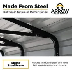 Arrow Carport, 20 Ft. X 33 Ft. X 7 Ft. Charcoal -ShelterLogic || Arrow Shop 04 steelframe arrowcarport infographic pp 2000x2000 1119 2 3