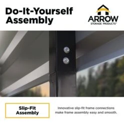 Arrow Carport, 20 Ft. X 87 Ft. X 7 Ft. Eggshell -ShelterLogic || Arrow Shop 05 slipfit doityourself arrowcarport infographic pp 2000x2000 1119 3 6
