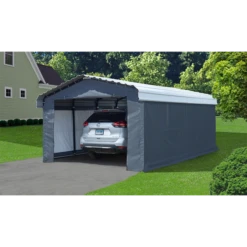 Enclosure Kit For Arrow Carport, 12 Ft. X 20 Ft. Gray 17 Enclosure Kit For Arrow Carport, 12 Ft. X 20 Ft. Gray -ShelterLogic || Arrow Shop 10181 image 03