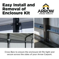 Enclosure Kit For Arrow Carport 13 Enclosure Kit For Arrow Carport -ShelterLogic || Arrow Shop 10181 infographic image 05 1