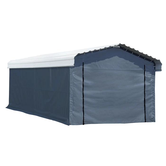 Enclosure Kit For Arrow Carport, 12 Ft. X 20 Ft. Gray 1 Enclosure Kit For Arrow Carport, 12 Ft. X 20 Ft. Gray
