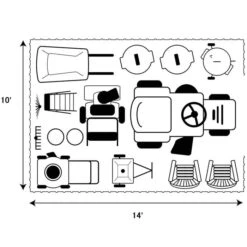 Arrow Select Steel Storage Shed, 10x14, Blue Grey 25 Arrow Select Steel Storage Shed, 10x14, Blue Grey -ShelterLogic || Arrow Shop 10x14 what fits