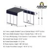 Arrow Carport, 10 Ft. X 15 Ft. X 7 Ft. Eggshell