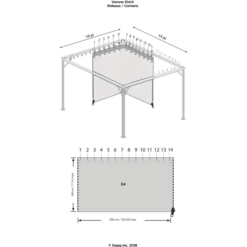 Curtains For Verona Gazebo, 10 Ft. X 14 Ft. Gray, Gazebo Not Included 5 Curtains For Verona Gazebo, 10 Ft. X 14 Ft. Gray, Gazebo Not Included -ShelterLogic || Arrow Shop 135 9163797 2