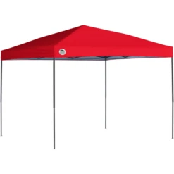 Shade Tech ST100 Straight Leg Pop-Up Canopy, 10 Ft. X 10 Ft. Red