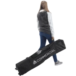 Commercial C100 Straight Leg Pop-Up Canopy, 10 Ft. X 10 Ft. White -ShelterLogic || Arrow Shop 157398ds detail bag image 01