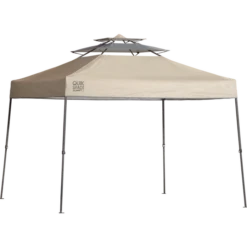 Summit X SX100 Straight Leg Pop-Up Canopy, 10 Ft. X 10 Ft. Taupe