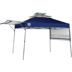 Summit X Straight Leg Pop-Up Canopy Tent With Awning