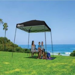 Solo Steel SOLO72 Slant Leg Pop-Up Canopy, 11 Ft. X 11 Ft. Black -ShelterLogic || Arrow Shop 164296ds image 02
