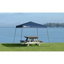 Solo Steel SOLO72 Slant Leg Pop-Up Canopy, 11 Ft. X 11 Ft. Midnight Blue -ShelterLogic || Arrow Shop 165710ds 3