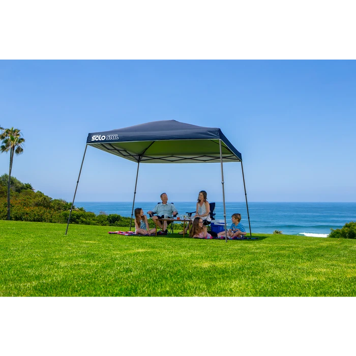 Solo Steel SOLO90 Slant Leg Pop-Up Canopy, 11 Ft. X 11 Ft. Midnight Blue 2 Solo Steel SOLO90 Slant Leg Pop-Up Canopy, 11 Ft. X 11 Ft. Midnight Blue - Image 2