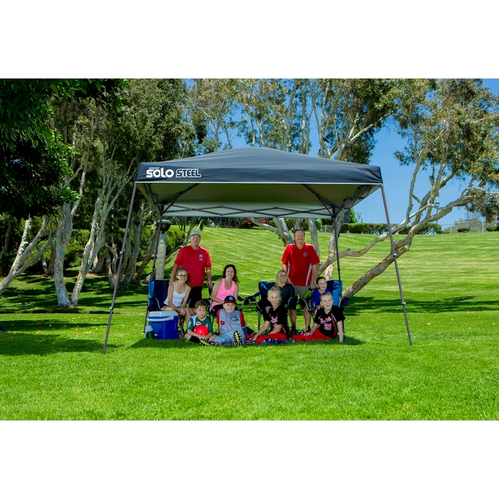 Solo Steel SOLO90 Slant Leg Pop-Up Canopy, 11 Ft. X 11 Ft. Midnight Blue 3 Solo Steel SOLO90 Slant Leg Pop-Up Canopy, 11 Ft. X 11 Ft. Midnight Blue - Image 3
