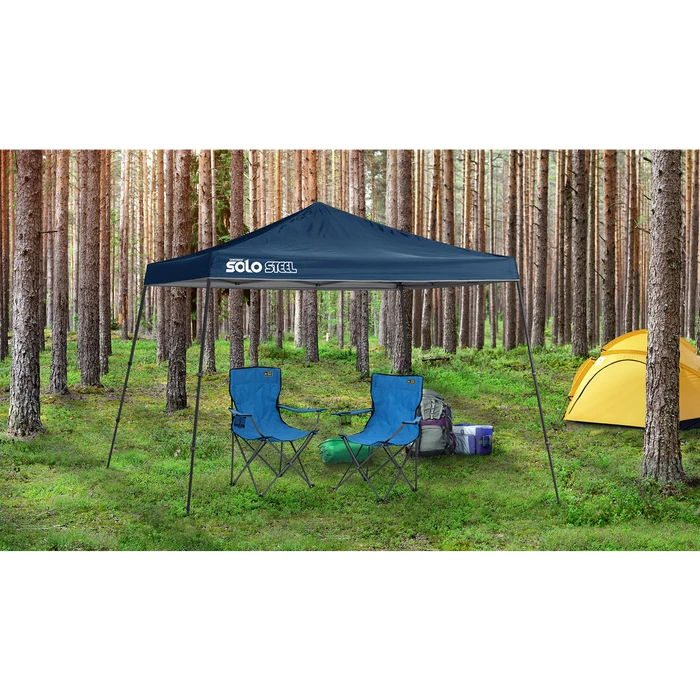 Solo Steel SOLO90 Slant Leg Pop-Up Canopy, 11 Ft. X 11 Ft. Midnight Blue 4 Solo Steel SOLO90 Slant Leg Pop-Up Canopy, 11 Ft. X 11 Ft. Midnight Blue - Image 4