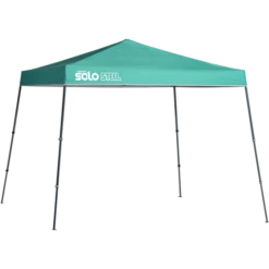 Solo Steel SOLO72 Slant Leg Pop-Up Canopy, 11 Ft. X 11 Ft. Turquoise
