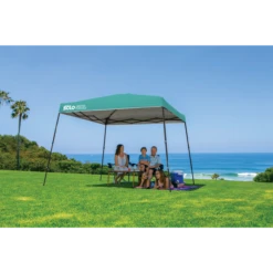 Solo Steel SOLO72 Slant Leg Pop-Up Canopy, 11 Ft. X 11 Ft. Turquoise -ShelterLogic || Arrow Shop 167535ds 2