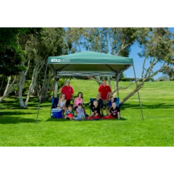 Solo Steel SOLO90 Slant Leg Pop-Up Canopy, 11 Ft. X 11 Ft. Turquoise -ShelterLogic || Arrow Shop 167536ds 2
