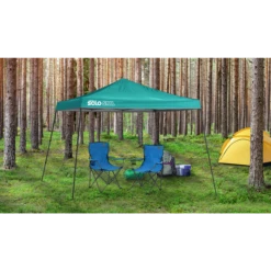 Solo Steel SOLO90 Slant Leg Pop-Up Canopy, 11 Ft. X 11 Ft. Turquoise -ShelterLogic || Arrow Shop 167536ds 3