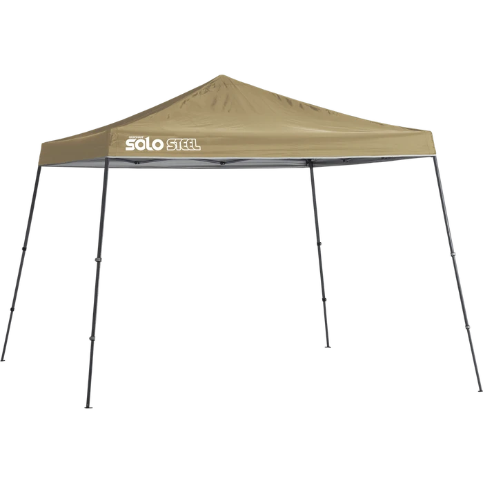 Solo Steel SOLO90 Slant Leg Pop-Up Canopy, 11 Ft. X 11 Ft. Khaki 1 Solo Steel SOLO90 Slant Leg Pop-Up Canopy, 11 Ft. X 11 Ft. Khaki