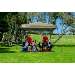 Solo Steel SOLO90 Slant Leg Pop-Up Canopy, 11 Ft. X 11 Ft. Khaki 13 Solo Steel SOLO90 Slant Leg Pop-Up Canopy, 11 Ft. X 11 Ft. Khaki -ShelterLogic || Arrow Shop 167542ds 2