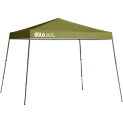 Solo Steel SOLO72 Slant Leg Pop-Up Canopy, 11 Ft. X 11 Ft. Olive