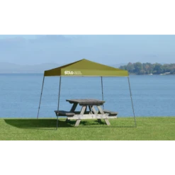 Solo Steel SOLO72 Slant Leg Pop-Up Canopy, 11 Ft. X 11 Ft. Olive -ShelterLogic || Arrow Shop 167547ds 3
