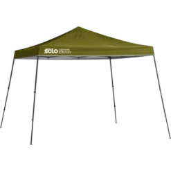 Solo Steel SOLO90 Slant Leg Pop-Up Canopy, 11 Ft. X 11 Ft. Olive