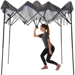 Expedition One Push EX100 Straight Leg Pop-Up Canopy, 10 Ft. X 10 Ft. Charcoal -ShelterLogic || Arrow Shop 167553ds 12