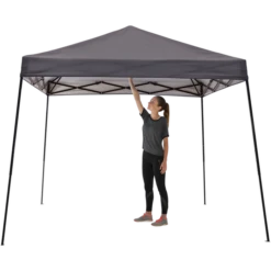 Expedition One Push EX100 Straight Leg Pop-Up Canopy, 10 Ft. X 10 Ft. Charcoal -ShelterLogic || Arrow Shop 167553ds 13