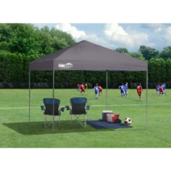 Expedition One Push EX100 Straight Leg Pop-Up Canopy, 10 Ft. X 10 Ft. Charcoal -ShelterLogic || Arrow Shop 167553ds 2