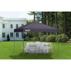 Expedition One Push EX100 Straight Leg Pop-Up Canopy, 10 Ft. X 10 Ft. Charcoal -ShelterLogic || Arrow Shop 167553ds 3