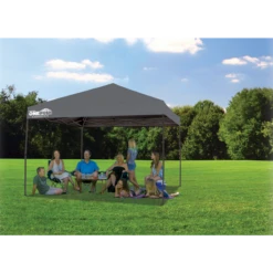 Expedition One Push EX100 Straight Leg Pop-Up Canopy, 10 Ft. X 10 Ft. Charcoal -ShelterLogic || Arrow Shop 167553ds 4