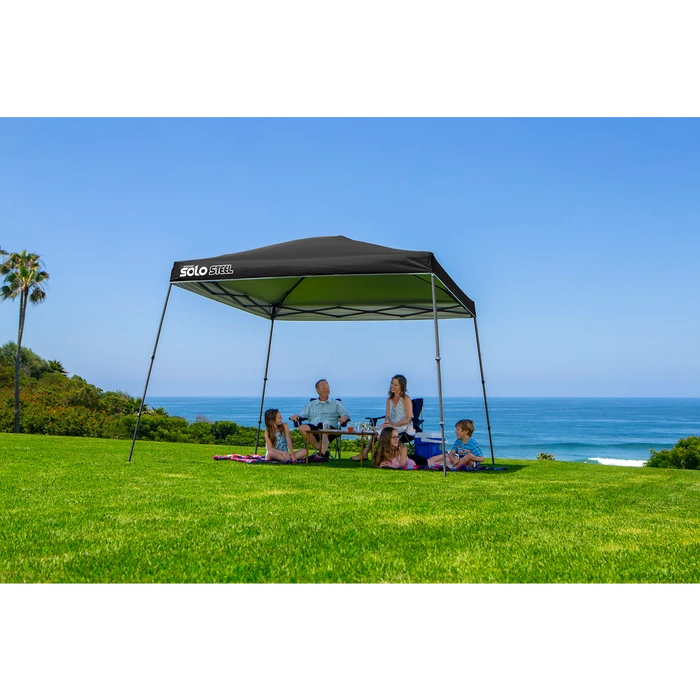 Solo Steel SOLO90 Slant Leg Pop-Up Canopy, 11 Ft. X 11 Ft. Black 2 Solo Steel SOLO90 Slant Leg Pop-Up Canopy, 11 Ft. X 11 Ft. Black - Image 2