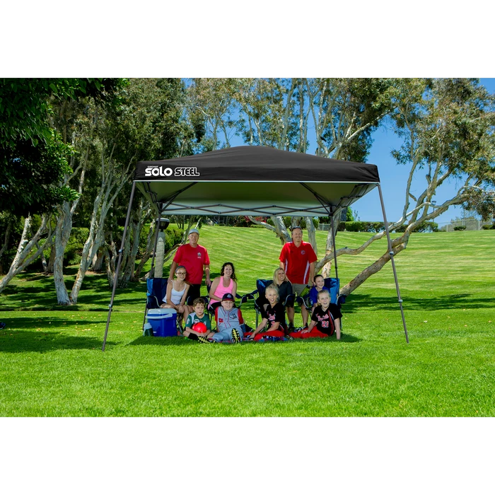 Solo Steel SOLO90 Slant Leg Pop-Up Canopy, 11 Ft. X 11 Ft. Black 3 Solo Steel SOLO90 Slant Leg Pop-Up Canopy, 11 Ft. X 11 Ft. Black - Image 3