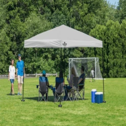 Shade Tech ST100 Straight Leg Pop-Up Canopy, 10 Ft. X 10 Ft. Grey 8 Shade Tech ST100 Straight Leg Pop-Up Canopy, 10 Ft. X 10 Ft. Grey -ShelterLogic || Arrow Shop 167599ds image 03