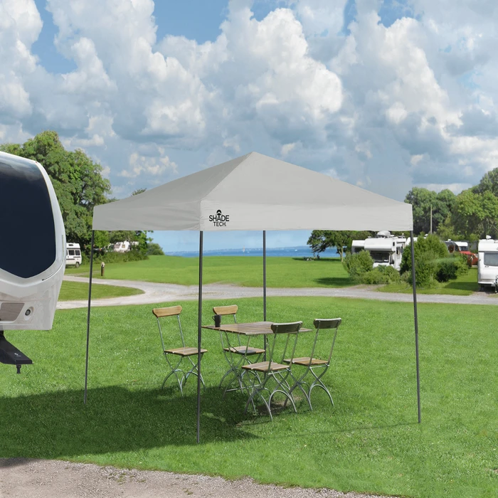 Shade Tech ST100 Straight Leg Pop-Up Canopy, 10 Ft. X 10 Ft. Grey 5 Shade Tech ST100 Straight Leg Pop-Up Canopy, 10 Ft. X 10 Ft. Grey - Image 5