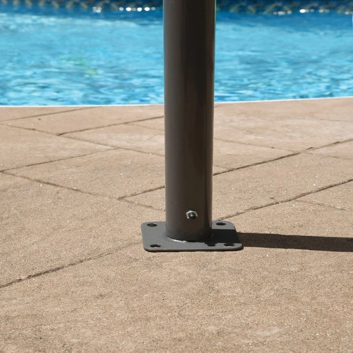 ShelterLogic 10x10 Pacifica Gazebo Canopy Charcoal Frame And Marzipan Tan Cover 5 ShelterLogic 10x10 Pacifica Gazebo Canopy Charcoal Frame And Marzipan Tan Cover - Image 5