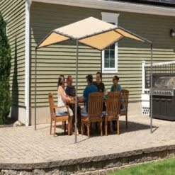 ShelterLogic 10x10 Pacifica Gazebo Canopy Charcoal Frame And Marzipan Tan Cover 20 ShelterLogic 10x10 Pacifica Gazebo Canopy Charcoal Frame And Marzipan Tan Cover -ShelterLogic || Arrow Shop 22512 image 02