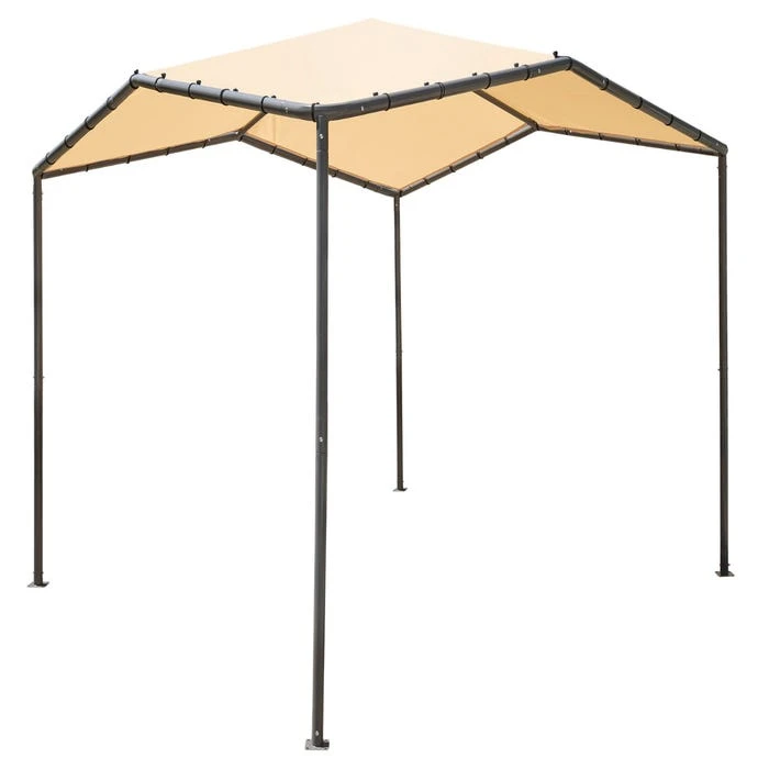 ShelterLogic 10x10 Pacifica Gazebo Canopy Charcoal Frame And Marzipan Tan Cover 1 ShelterLogic 10x10 Pacifica Gazebo Canopy Charcoal Frame And Marzipan Tan Cover