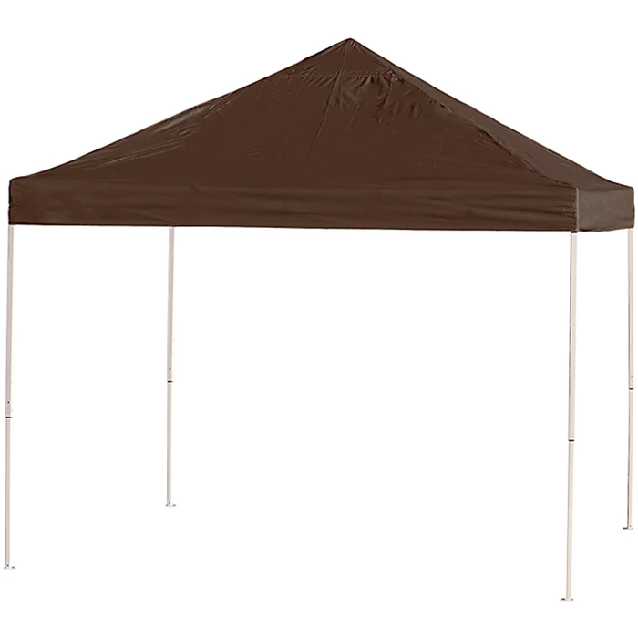 ShelterLogic HD Series Straight Leg Pop-Up Canopy, 10 Ft. X 10 Ft. Chocolate Brown 1 ShelterLogic HD Series Straight Leg Pop-Up Canopy, 10 Ft. X 10 Ft. Chocolate Brown