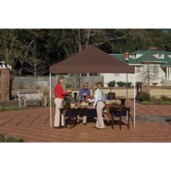 ShelterLogic HD Series Straight Leg Pop-Up Canopy, 10 Ft. X 10 Ft. Chocolate Brown 5 ShelterLogic HD Series Straight Leg Pop-Up Canopy, 10 Ft. X 10 Ft. Chocolate Brown -ShelterLogic || Arrow Shop 22710 2