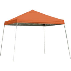 ShelterLogic HD Series Slant Leg Pop-Up Canopy, 10 Ft. X 10 Ft. Orange