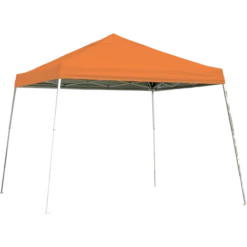 ShelterLogic HD Series Slant Leg Pop-Up Canopy, 12 Ft. X 12 Ft. Orange