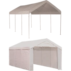 ShelterLogic Max AP™ Canopy 2-in-1 With Enclosure Kit, 10 Ft. X 20 Ft.
