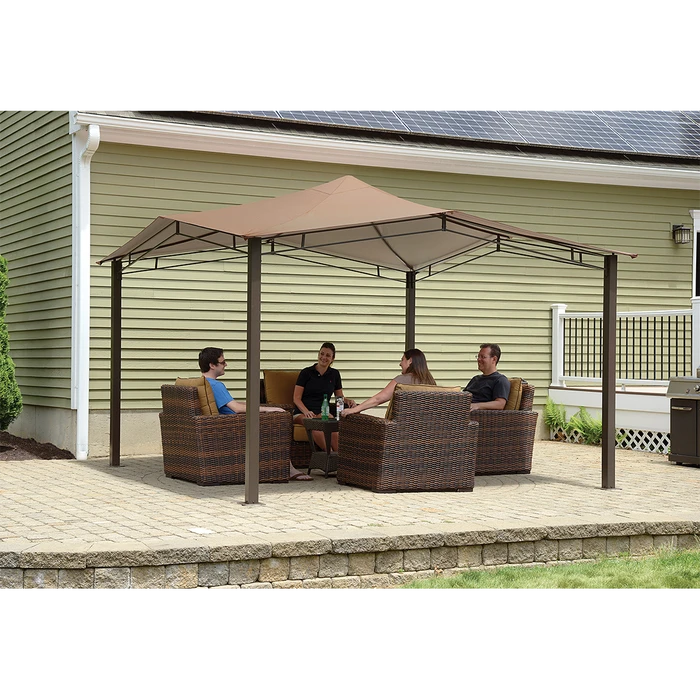 ShelterLogic Sequoia Gazebo, 12 Ft. X 12 Ft. Bronze 3 ShelterLogic Sequoia Gazebo, 12 Ft. X 12 Ft. Bronze - Image 3