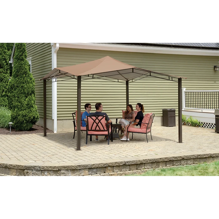 ShelterLogic Sequoia Gazebo, 12 Ft. X 12 Ft. Bronze 4 ShelterLogic Sequoia Gazebo, 12 Ft. X 12 Ft. Bronze - Image 4