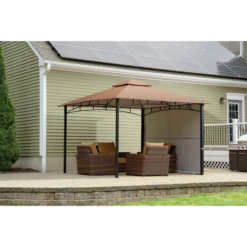ShelterLogic Redwood Gazebo, 11 Ft. X 11 Ft. Bronze -ShelterLogic || Arrow Shop 24011 image 02