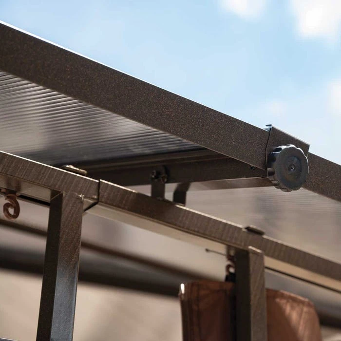 ShelterLogic Sycamore Gazebo, 10 Ft. X 12 Ft. Dark Coffee 8 ShelterLogic Sycamore Gazebo, 10 Ft. X 12 Ft. Dark Coffee - Image 8