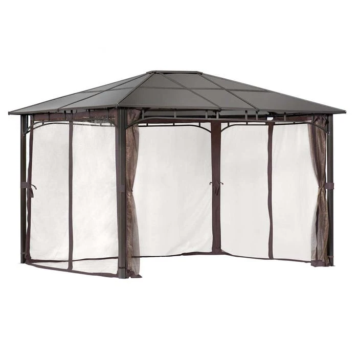 ShelterLogic Sycamore Gazebo, 10 Ft. X 12 Ft. Dark Coffee 1 ShelterLogic Sycamore Gazebo, 10 Ft. X 12 Ft. Dark Coffee