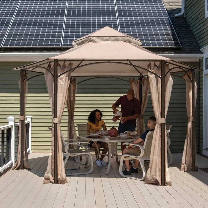 ShelterLogic Magnolia Gazebo, 11 Ft. X 11 Ft. Bronze 2 ShelterLogic Magnolia Gazebo, 11 Ft. X 11 Ft. Bronze - Image 2